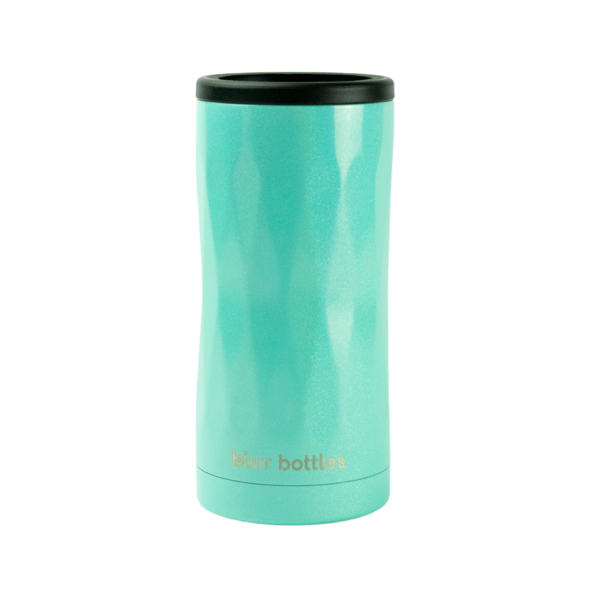 Teal Glitter Can Cooler