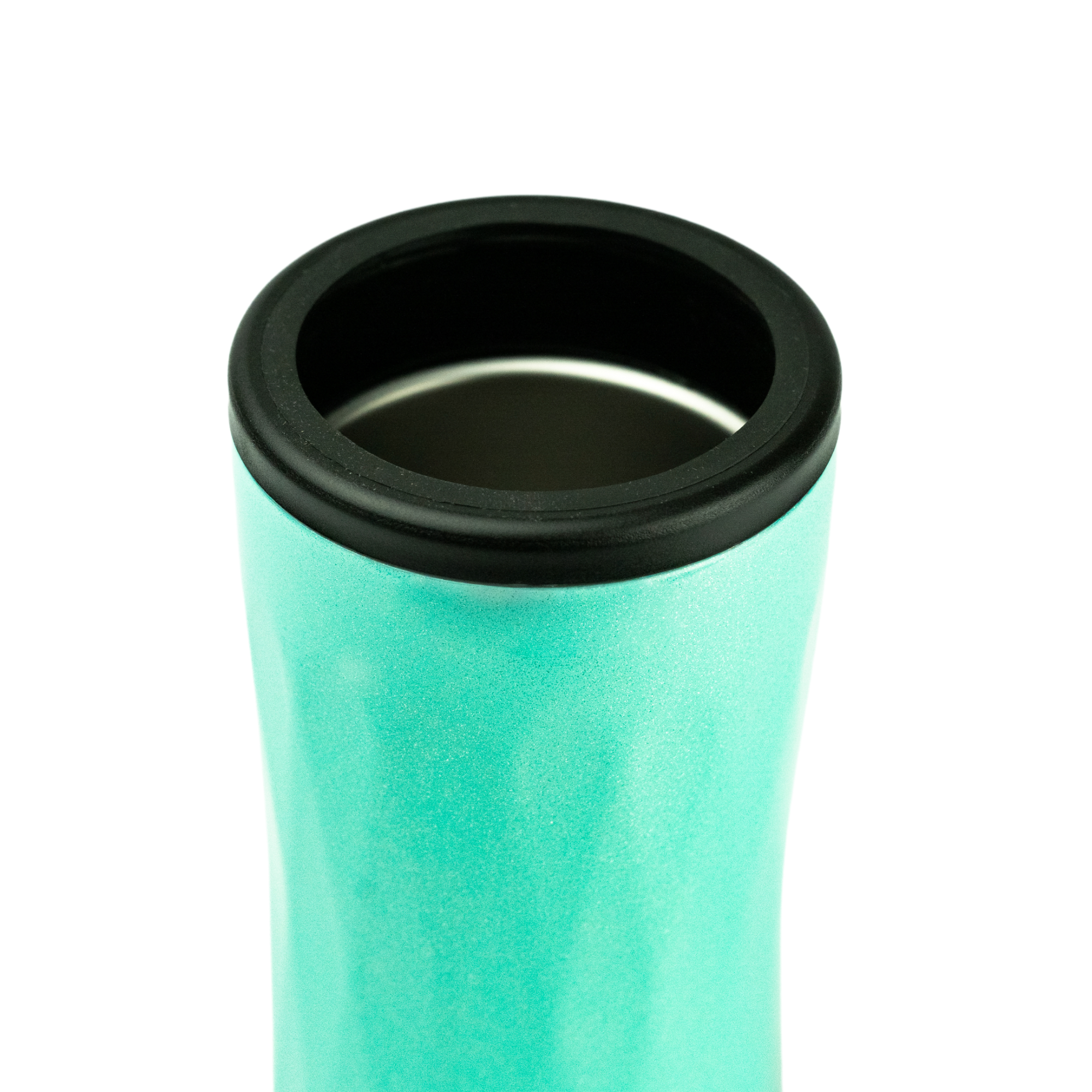 Teal Glitter Can Cooler
