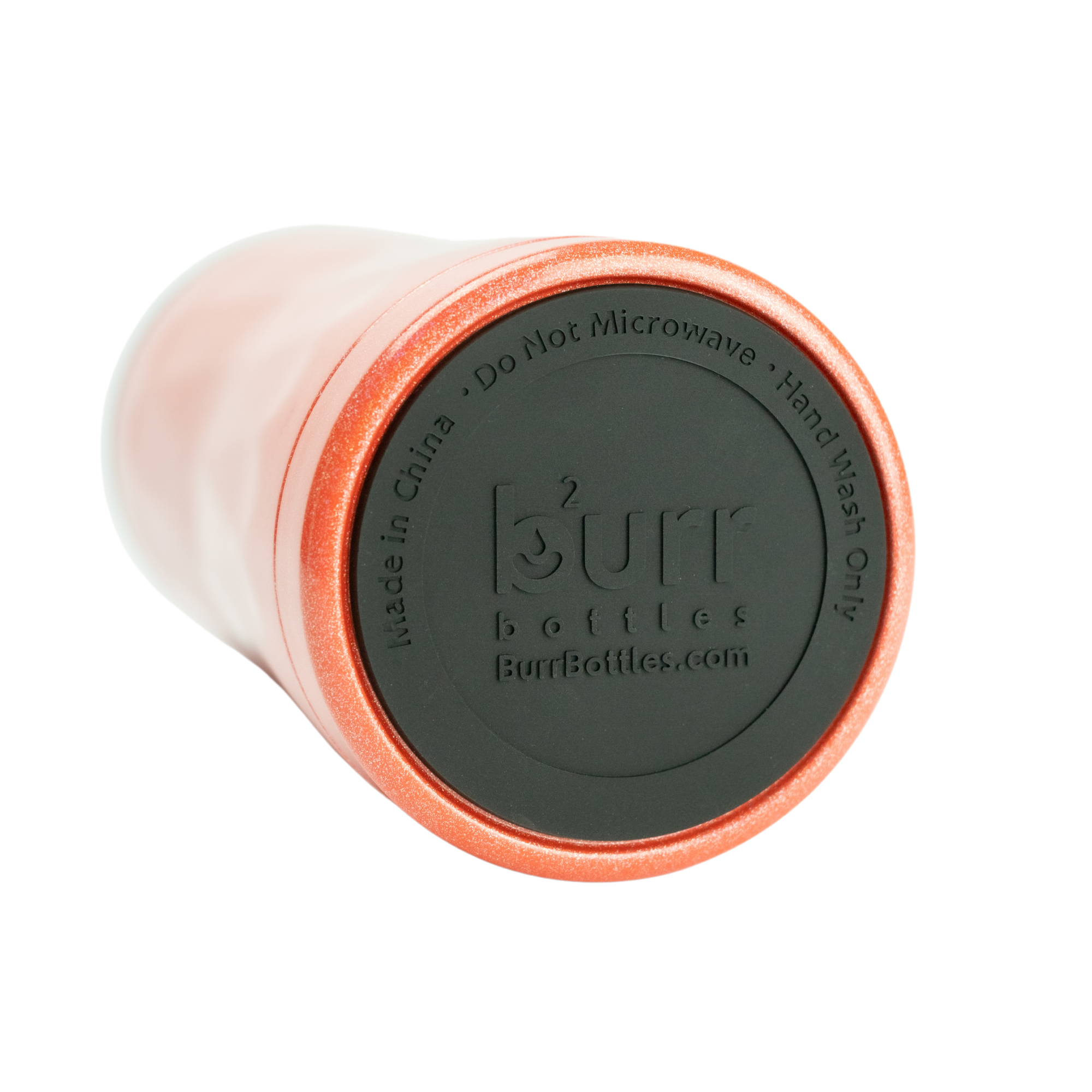 Coral Glitter Can Cooler