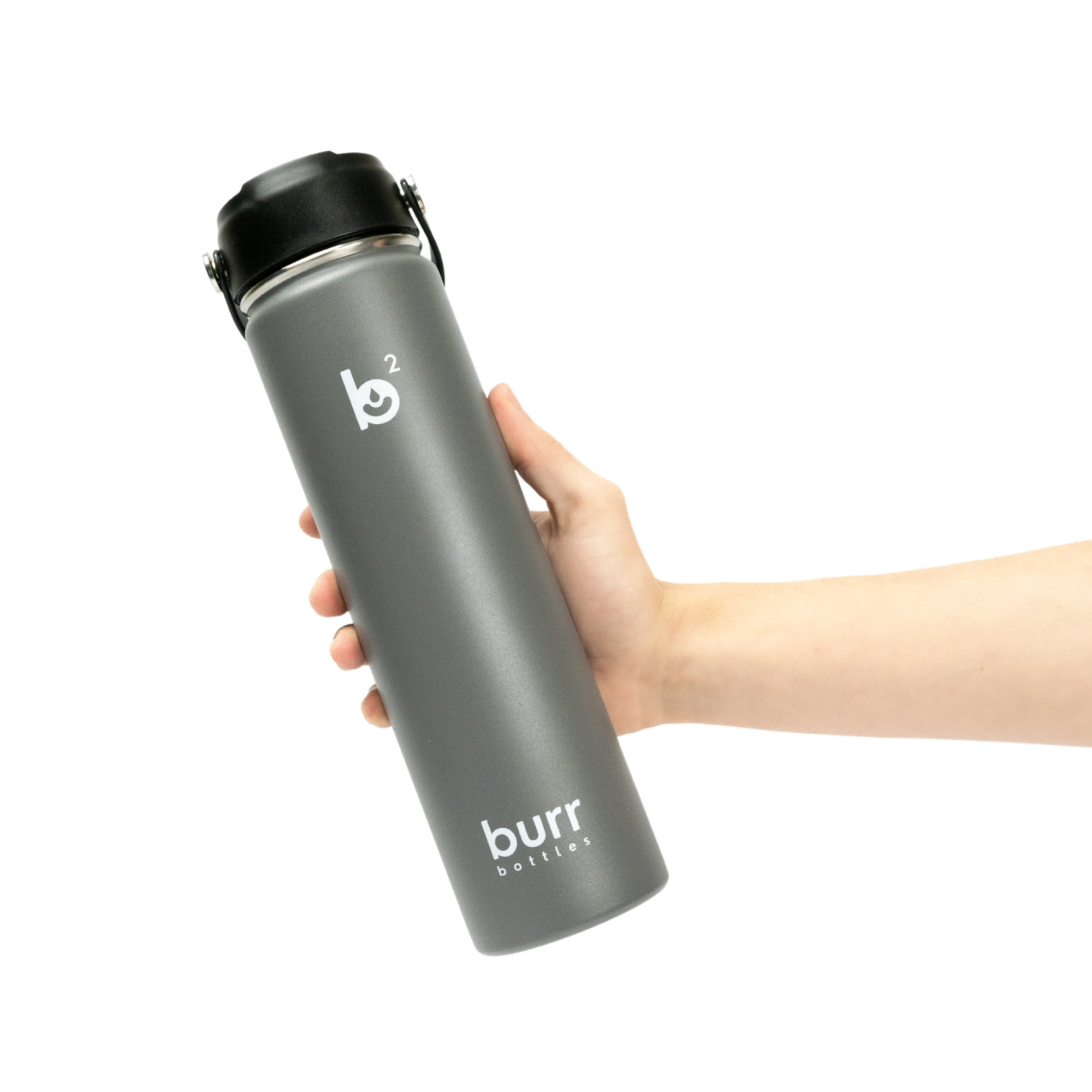 Grey Wide Mouth 24oz