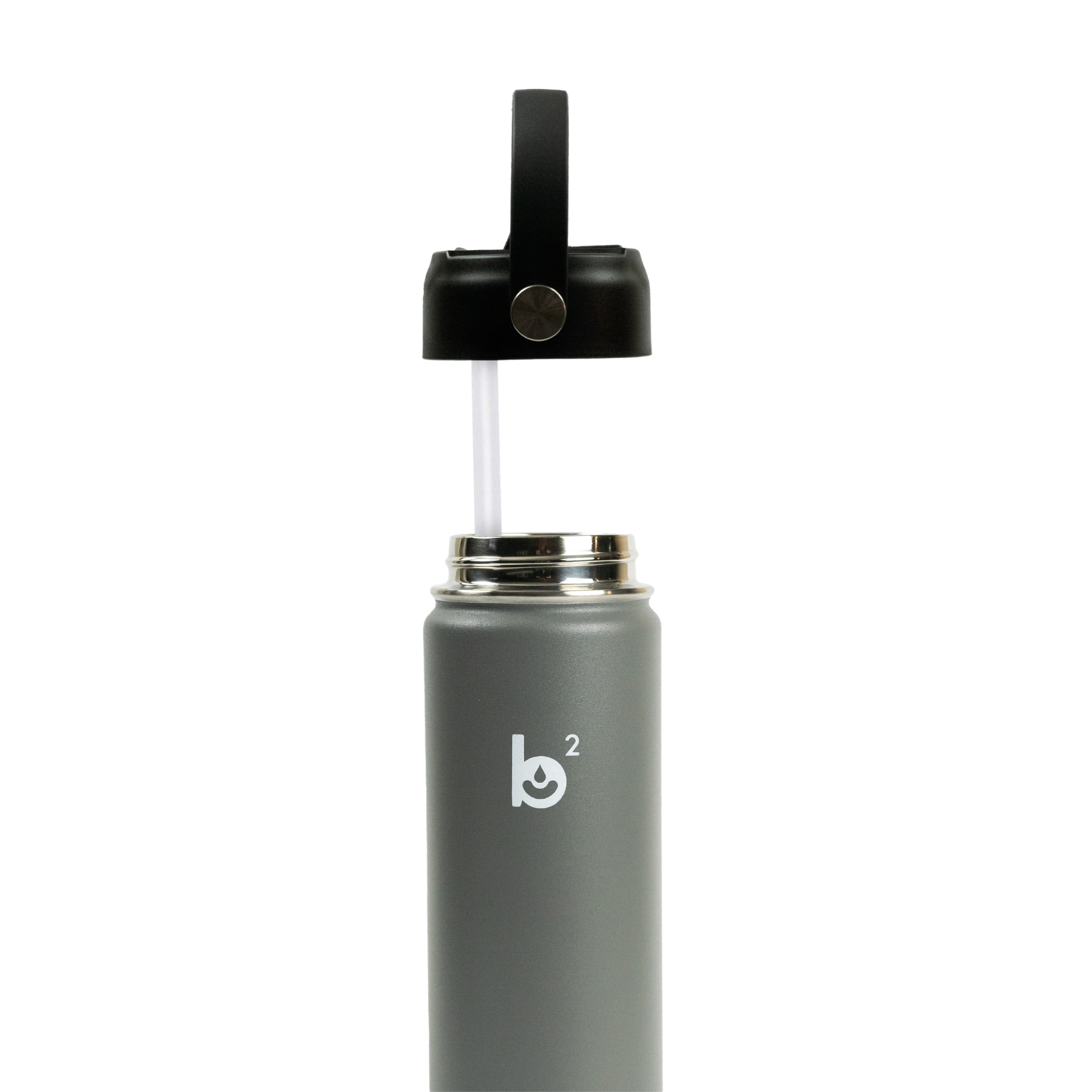 Grey Wide Mouth 24oz