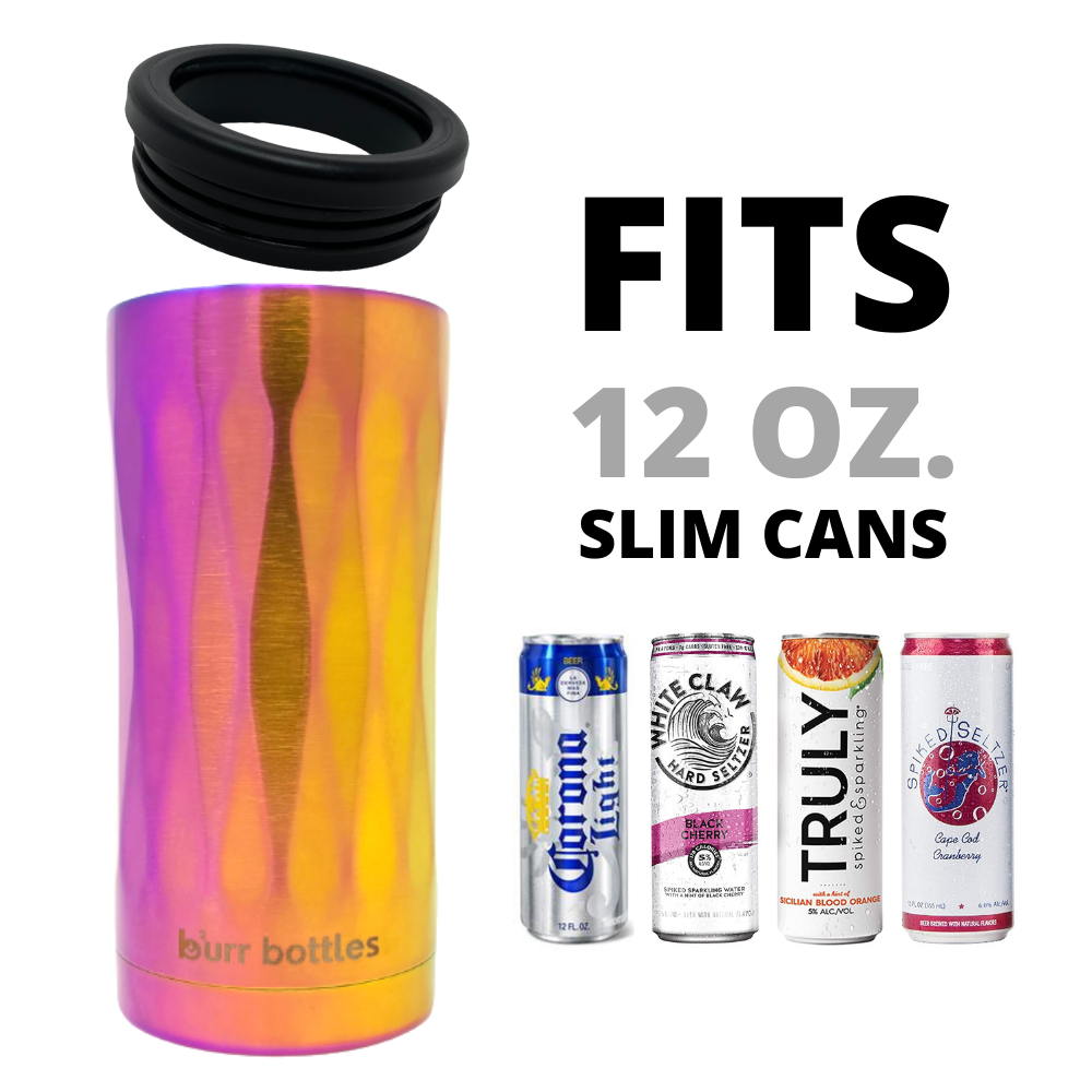 Teal Glitter Can Cooler