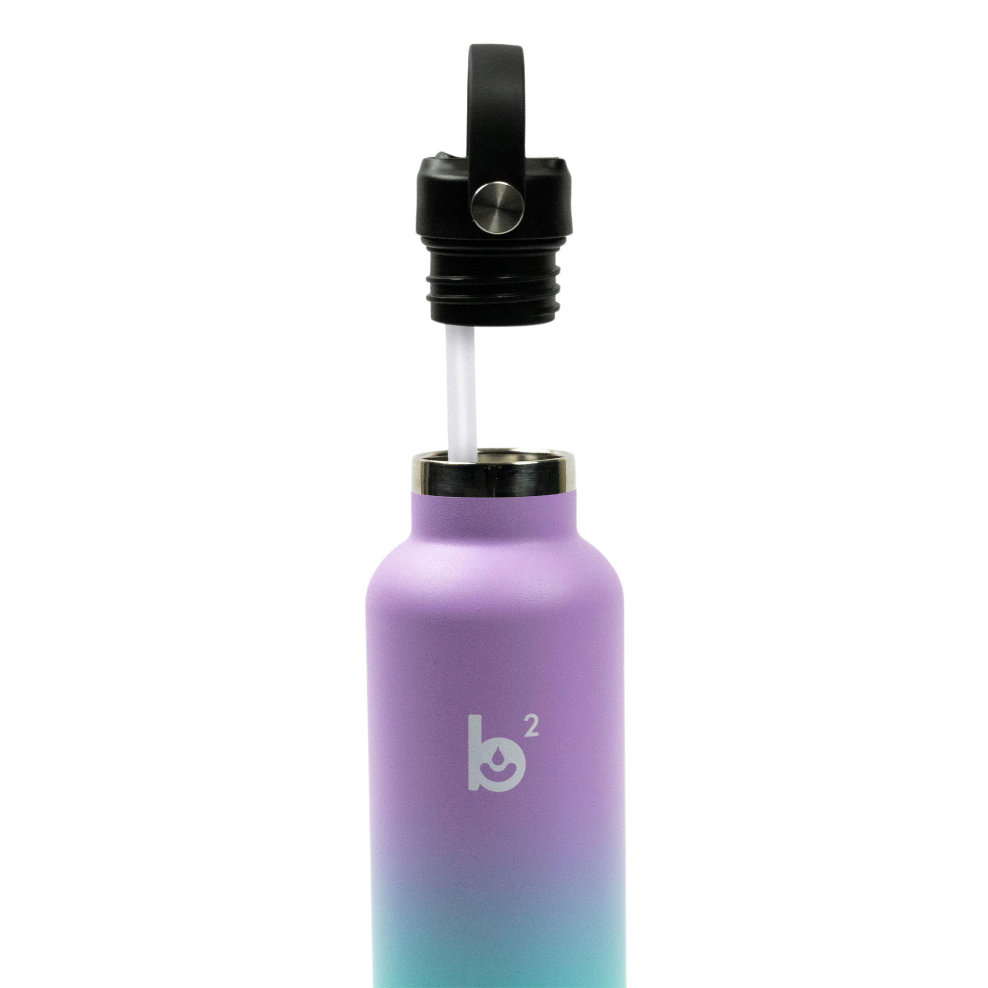 Be Mermazing Mermaid Purple Flip Top Water Bottle w/Straw – Aura In Pink  Inc.